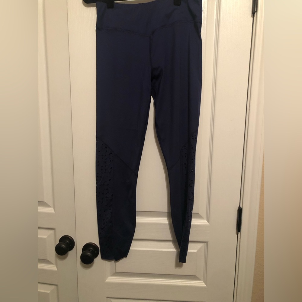 Varley Navy Laser cut Leggings